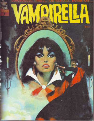 VAMPIRELLA (FR) magazine side cover Issue 7 October 1972