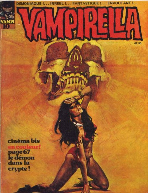 VAMPIRELLA (FR) magazine side cover Issue 10 July 1973