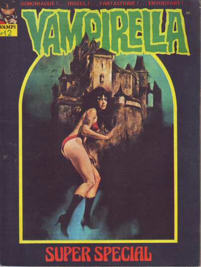VAMPIRELLA (FR) magazine side cover Issue 12 October 1973