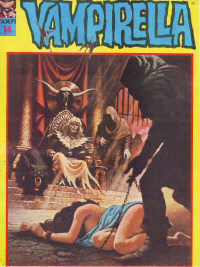 VAMPIRELLA (FR) magazine side cover Issue 14 June 1974