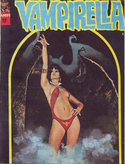 VAMPIRELLA (FR) magazine side cover Issue 17 February 1975