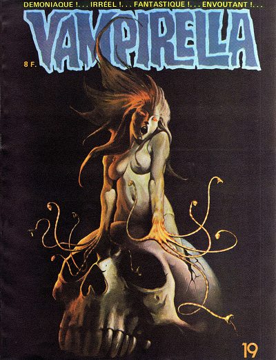 VAMPIRELLA (FR) magazine side cover Issue 19 August 1975
