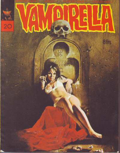 VAMPIRELLA (FR) magazine side cover Issue 20 October 1975
