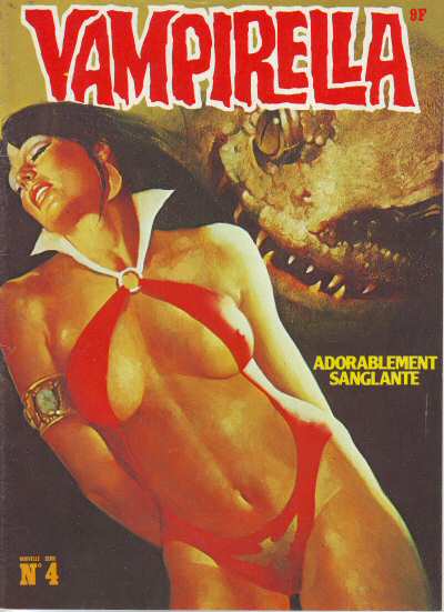 VAMPIRELLA (FR) magazine side cover Issue 4 October 1978