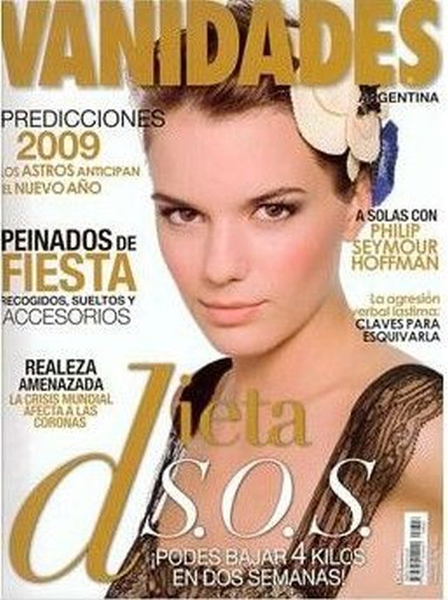 VANIDADES ARGENTINA magazine side cover 16 December 2008