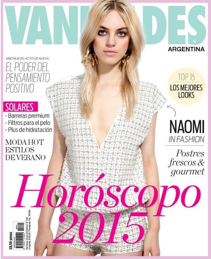 VANIDADES ARGENTINA magazine side cover 30 December 2014