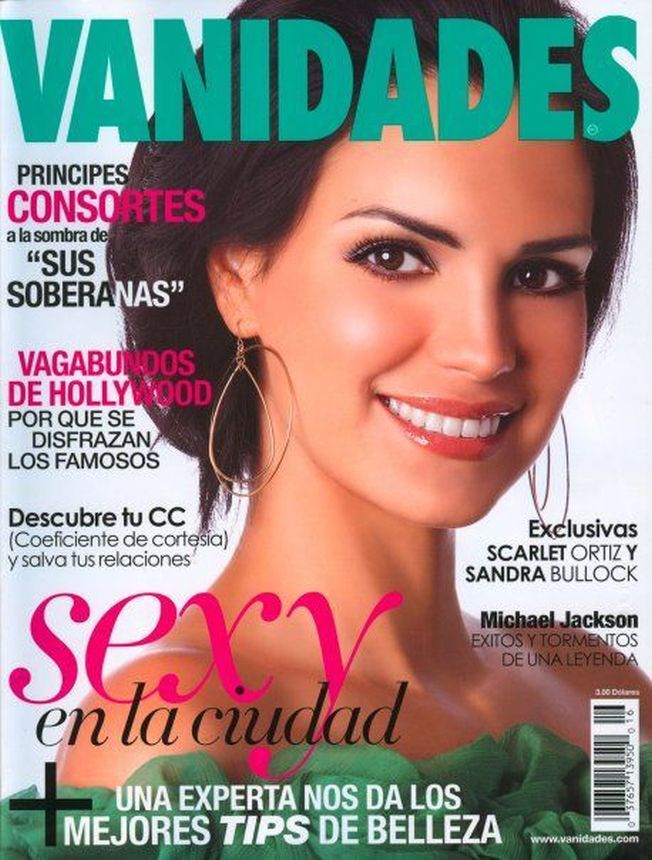 VANIDADES ECUADOR magazine side cover  July 2009
