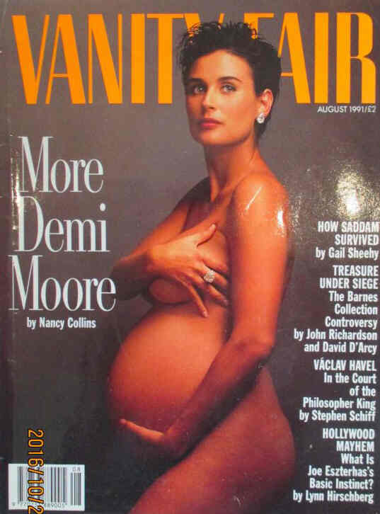 VANITY FAIR UK magazine side cover  August 1991