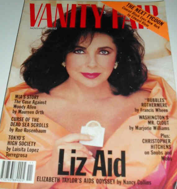 VANITY FAIR UK magazine side cover  November 1992