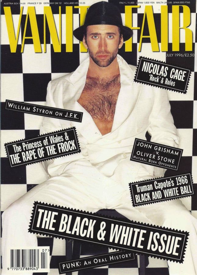 VANITY FAIR UK magazine side cover  July 1996