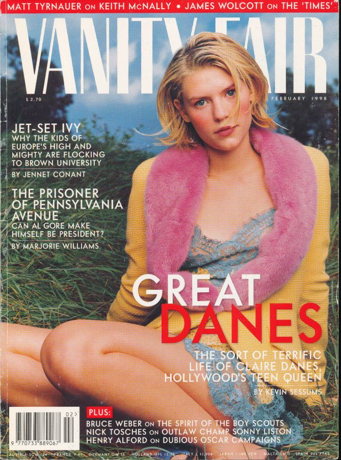 VANITY FAIR UK magazine side cover  February 1998