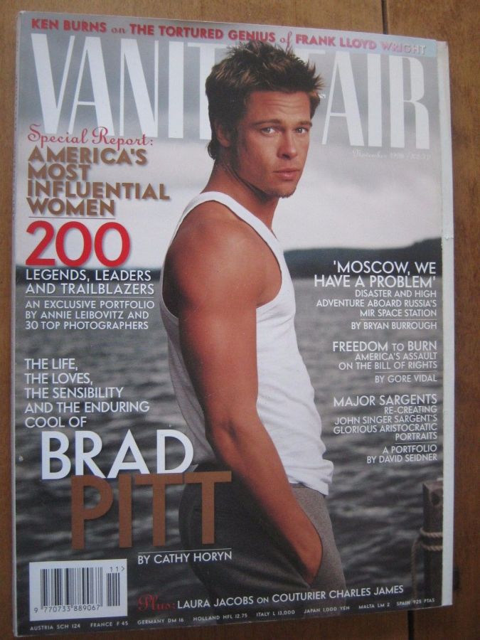 VANITY FAIR UK magazine side cover  November 1998