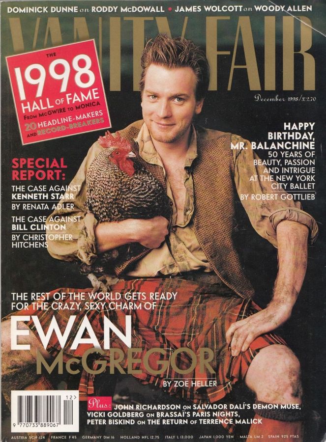 VANITY FAIR UK magazine side cover  December 1998