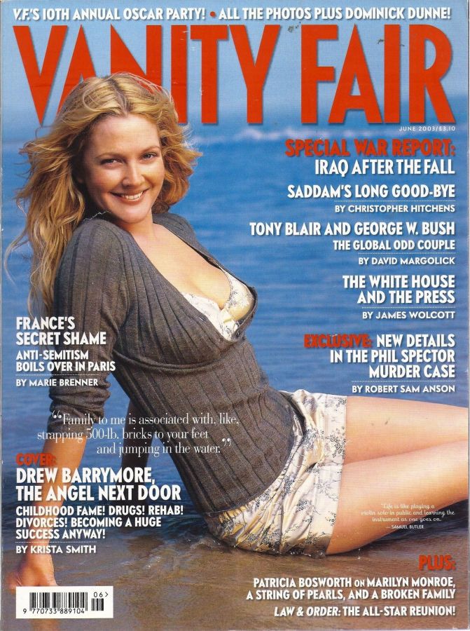 VANITY FAIR UK magazine side cover  June 2003