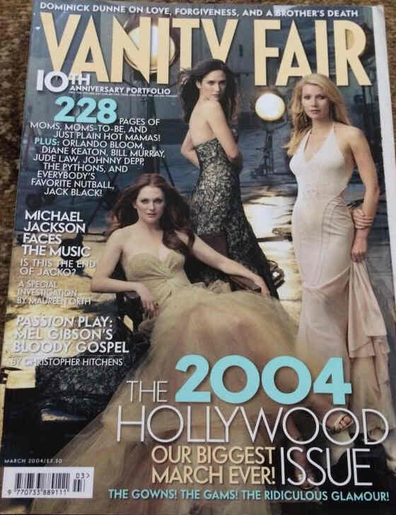 VANITY FAIR UK magazine side cover  March 2004
