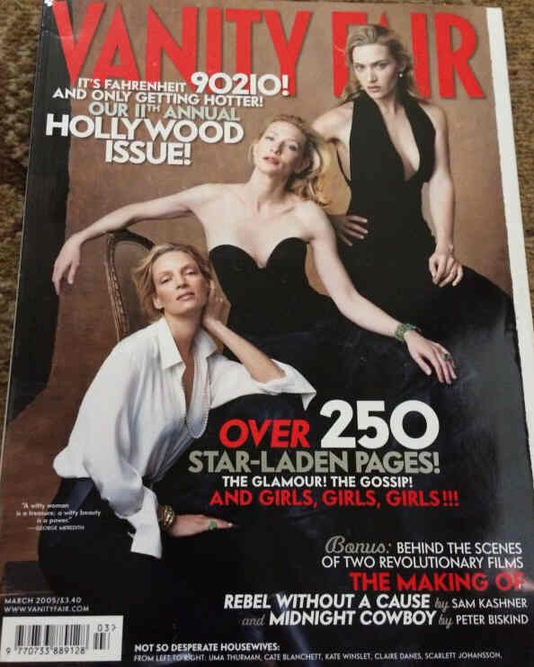 VANITY FAIR UK magazine side cover  March 2005