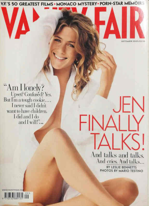 VANITY FAIR UK magazine side cover  September 2005