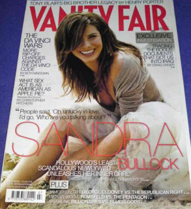 VANITY FAIR UK magazine side cover  July 2006