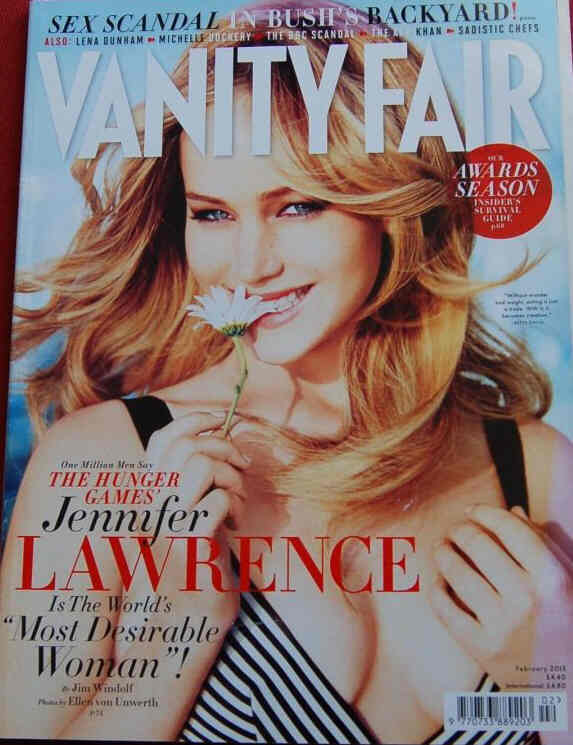 VANITY FAIR UK magazine side cover  February 2013
