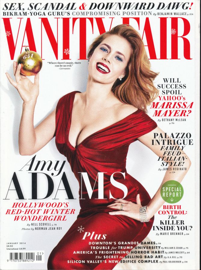 VANITY FAIR UK magazine side cover  January 2014