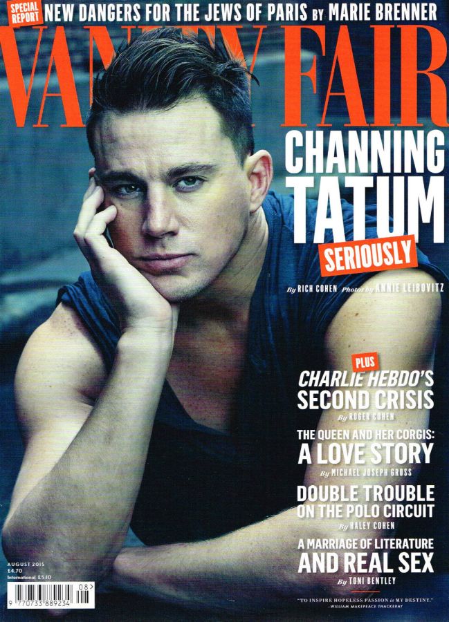 VANITY FAIR UK magazine side cover  August 2015