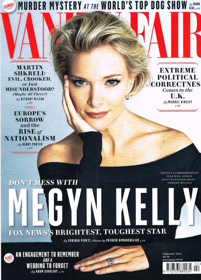VANITY FAIR UK magazine side cover  February 2016