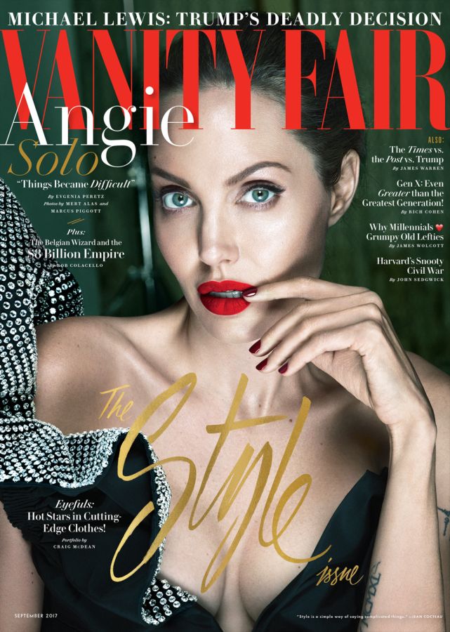 VANITY FAIR UK magazine side cover  September 2017