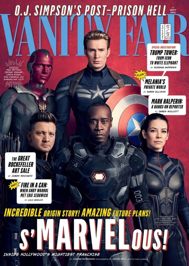 VANITY FAIR UK magazine side cover  December 2017/ January 2018 