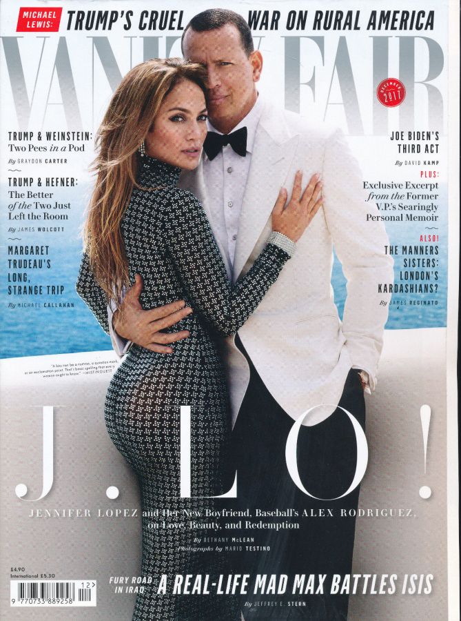 VANITY FAIR UK magazine side cover  December 2017