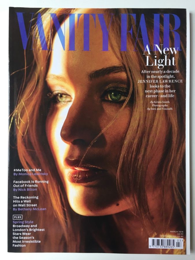 VANITY FAIR UK magazine side cover  March 2018
