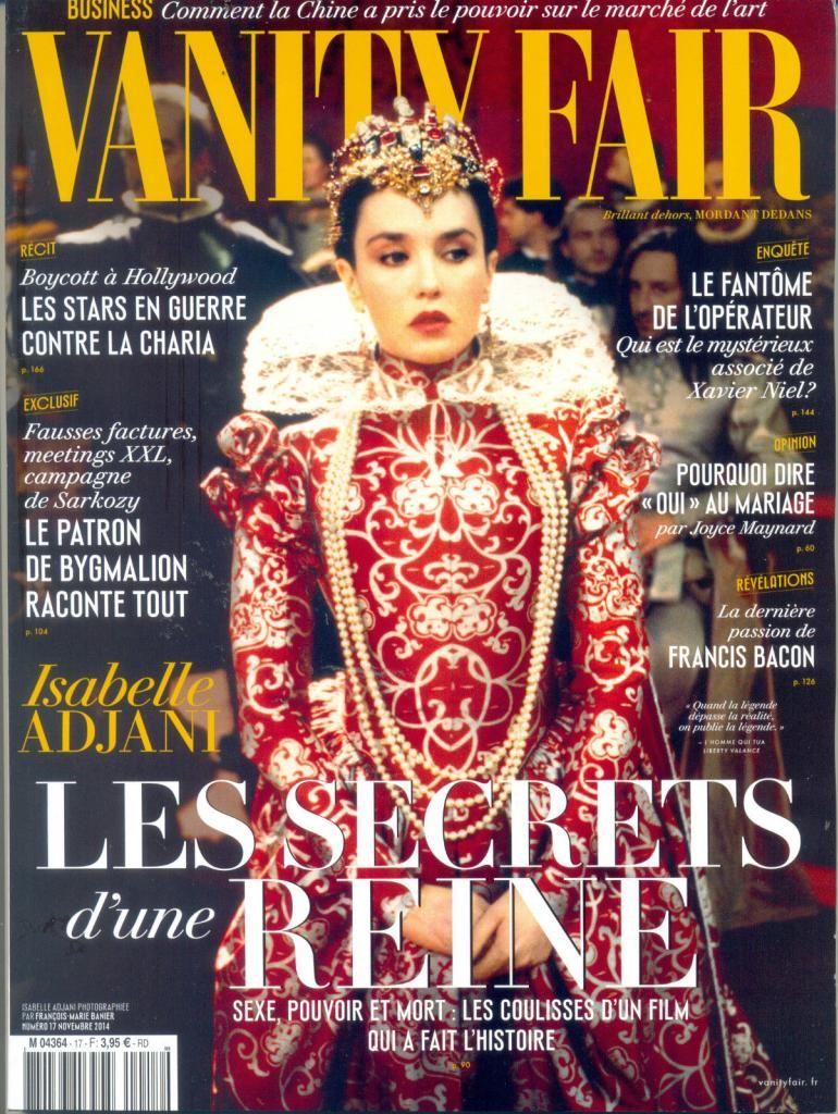 VANITY FAIR (Fr) magazine side cover Issue 17 November 2014