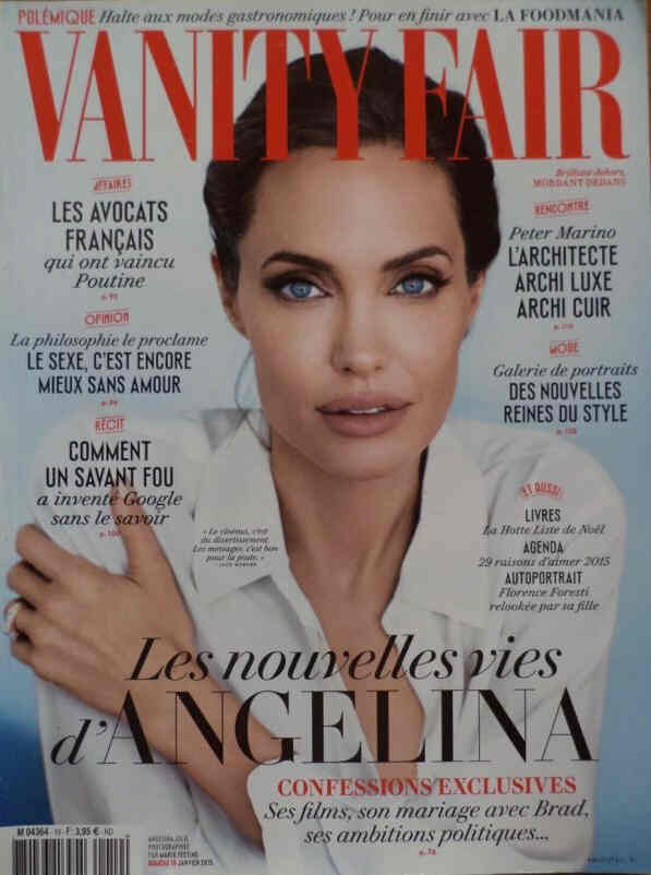 VANITY FAIR (Fr) magazine side cover Issue 19 January 2015