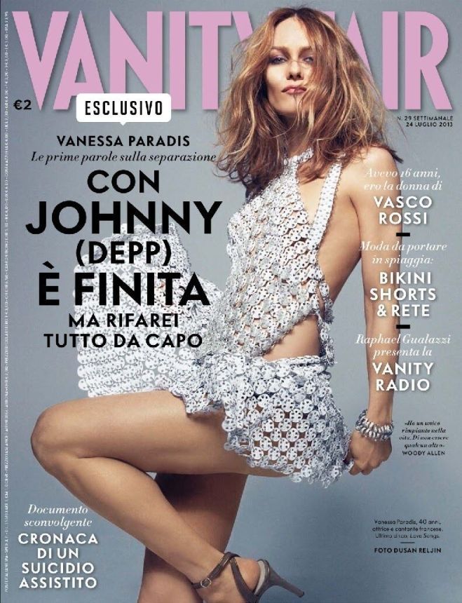 VANITY FAIR (Italy) magazine side cover Issue 29 24 July 2013
