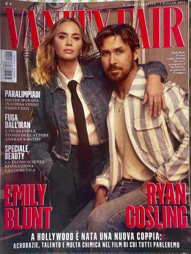 VANITY FAIR (Italy) magazine side cover Issue 18 1 May 2024