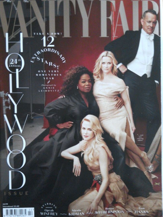 VANITY FAIR UK magazine side cover  Hollywood Issue  March 2018