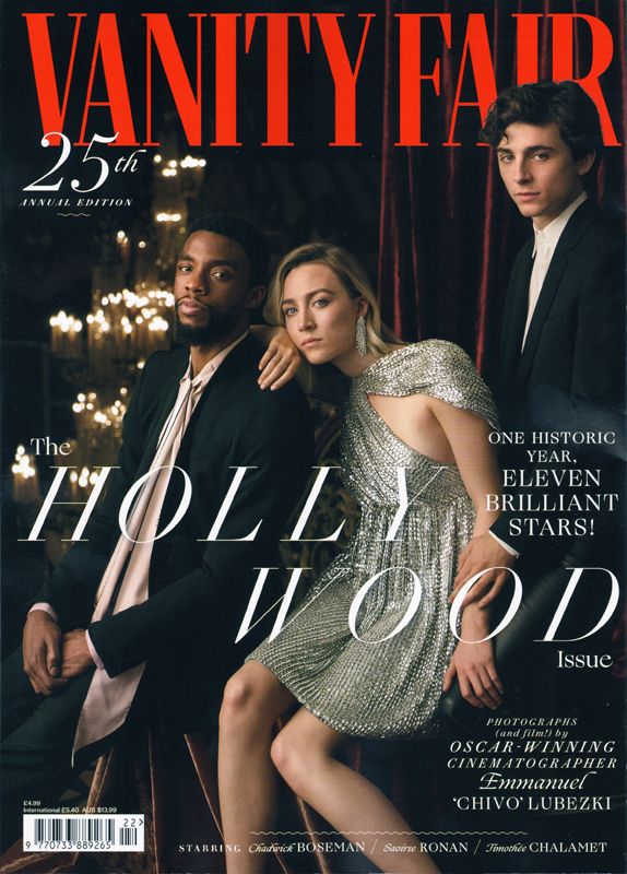 VANITY FAIR UK magazine side cover  Hollywood Issue  March 2019