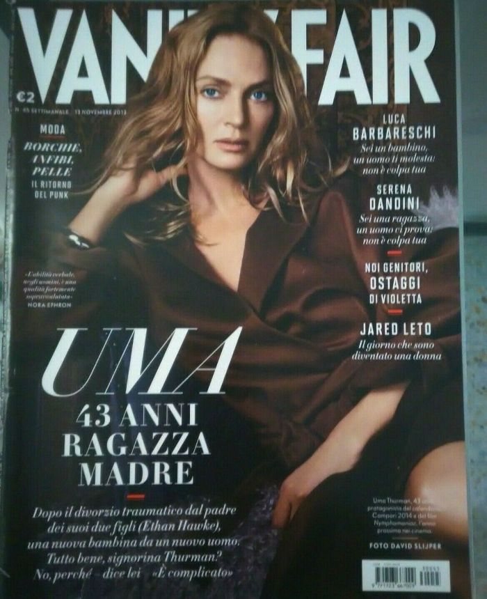 VANITY FAIR (Italy) magazine side cover Issue 45 13 November 2013