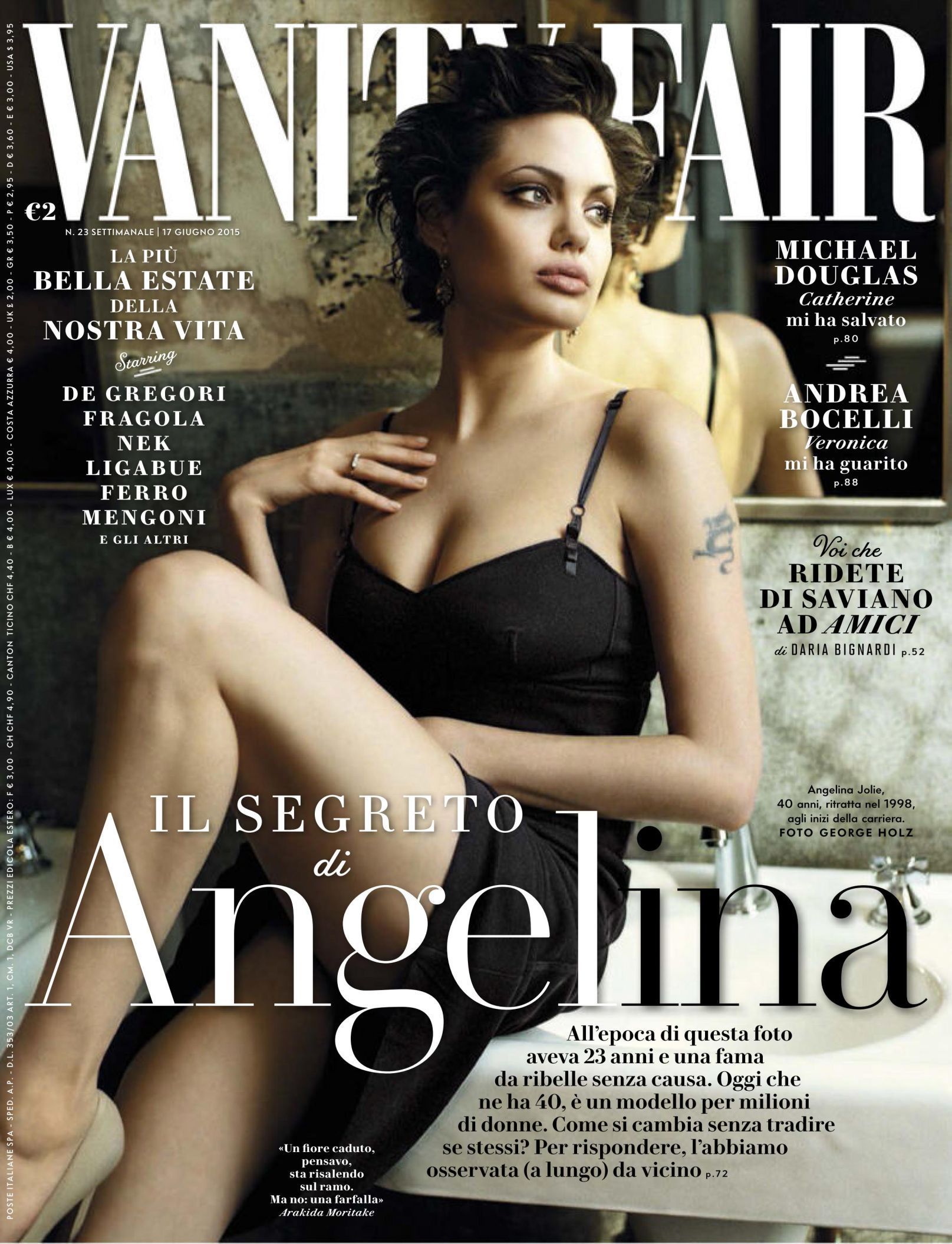 VANITY FAIR (Italy) magazine side cover  June 2015