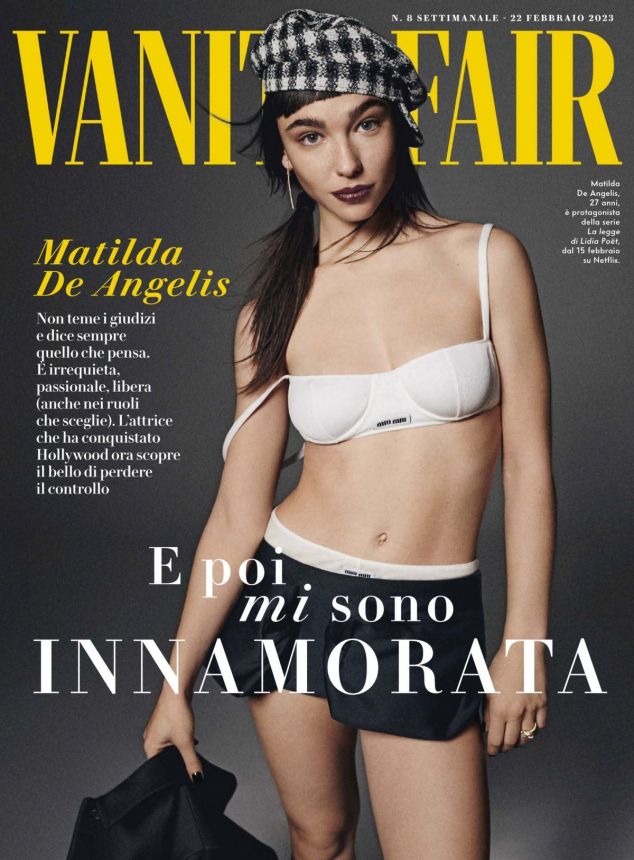 VANITY FAIR (Italy) magazine side cover 22 February 2023