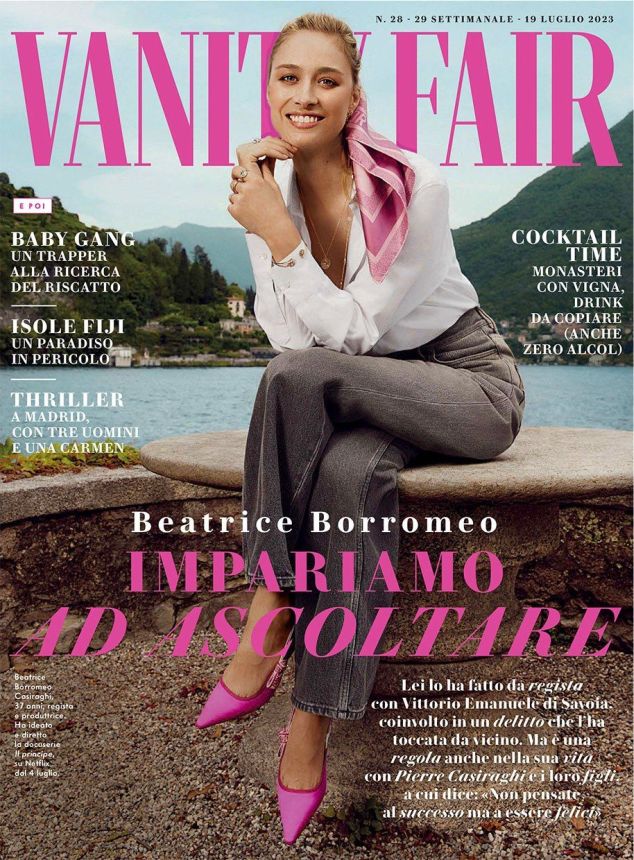 VANITY FAIR (Italy) magazine side cover 19 July 2023