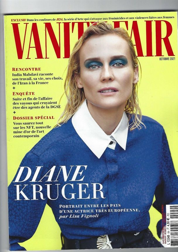 VANITY FAIR (Fr) magazine side cover  October 2021