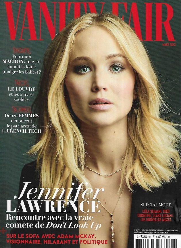 VANITY FAIR (Fr) magazine side cover  March 2022