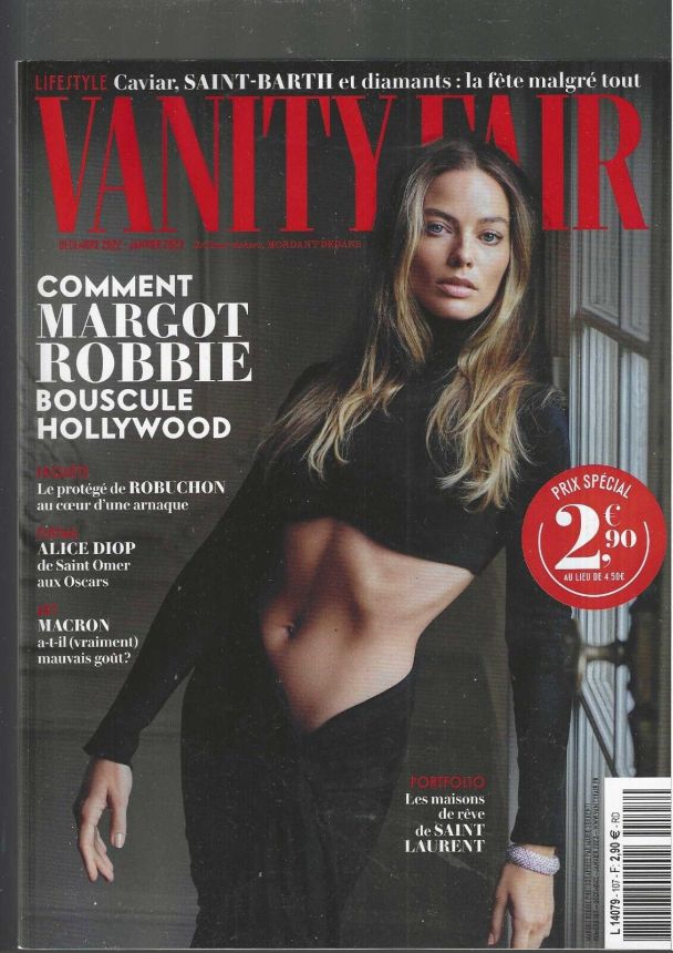 VANITY FAIR (Fr) magazine side cover  December 2022/ January 2023 