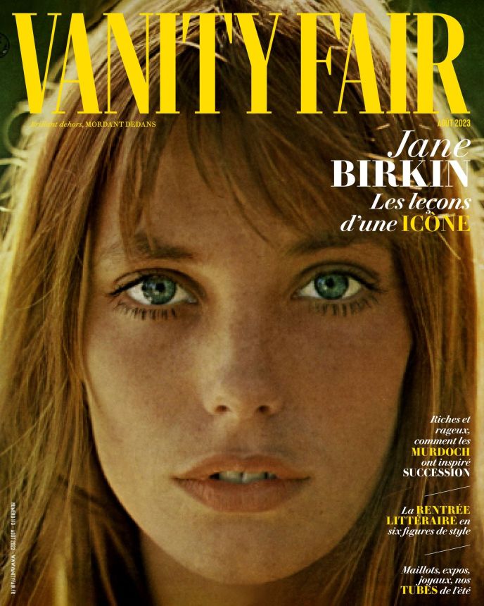 VANITY FAIR (Fr) magazine side cover  August 2023