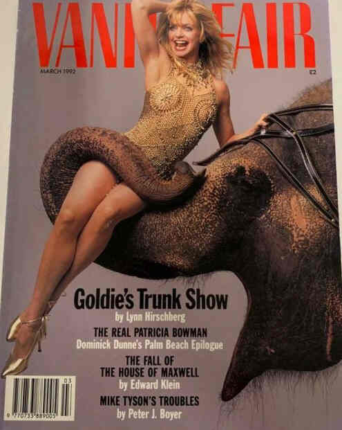 VANITY FAIR UK magazine side cover  March 1992