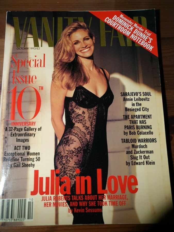 VANITY FAIR UK magazine side cover  October 1993
