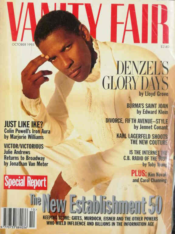 VANITY FAIR UK magazine side cover  October 1995