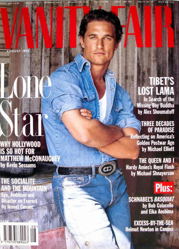 VANITY FAIR UK magazine side cover  August 1996
