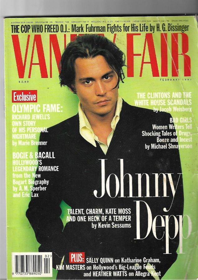 VANITY FAIR UK magazine side cover  February 1997