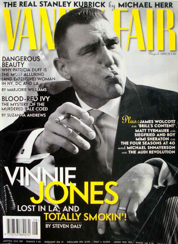 VANITY FAIR UK magazine side cover  August 1999